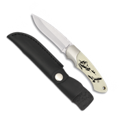 Couteau chasse Albainox 32199 dcor aigle lame 9.5 cm