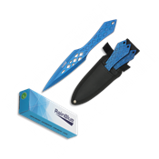 Set de 3 couteaux  lancer RAIN BLUE 32219 19 cm
