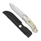 Couteau chasse Albainox 32199 dcor cerf lame 9.5 cm