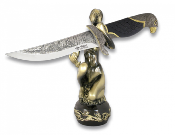 Couteau de collection PETITE SIRENE Tole-10 Imprial lame 18 cm