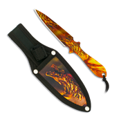 Couteaux  lancer ALBAINOX 32258 impression 3D dragon 17 cm